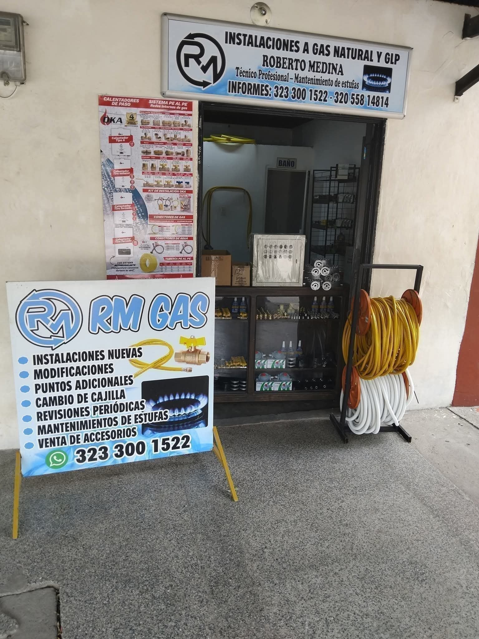 RM instalación de gas natural