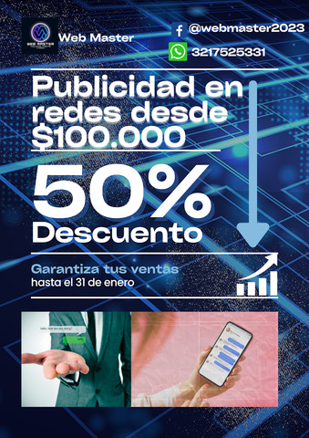 Web Master (Publicidad, pauta, redes y marketing)