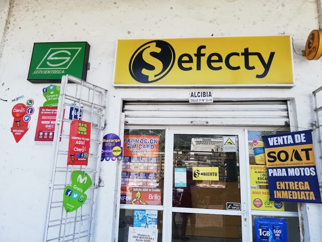 EFECTY ALCIBIA/ SERVIENTREGA/Corresponsal Bancolombia / PAPELERIA/Productos de belleza/FERRETERIA