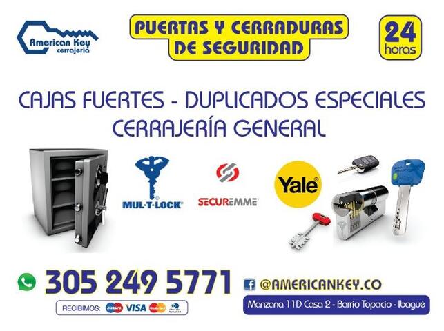 CERRAJERÍA EL SALADO IBAGUÉ 24 HORAS